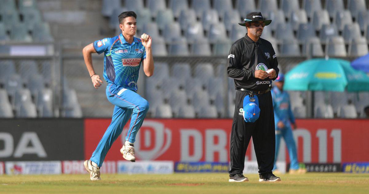 Arjun Tendulkar is a left-arm pacer.