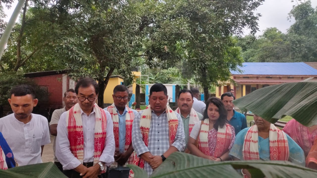 mla-lawrence-islary-laid-the-foundation-stone-at-kokrajhar