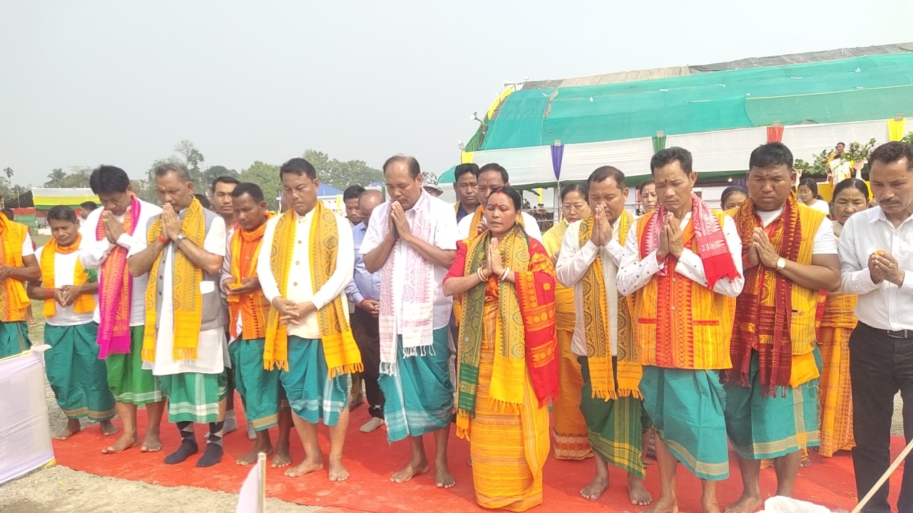 Bathou prayer and Kherai in Kokrajhar