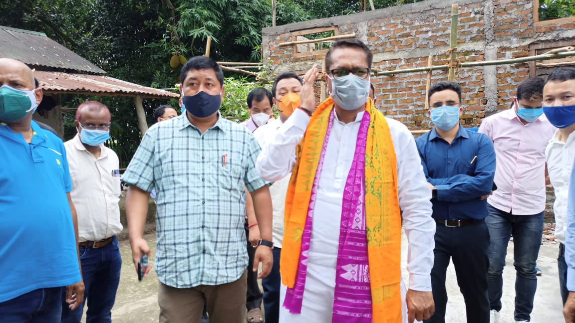 minister ashok singhal visits kokrajhar as guardian minister of the district