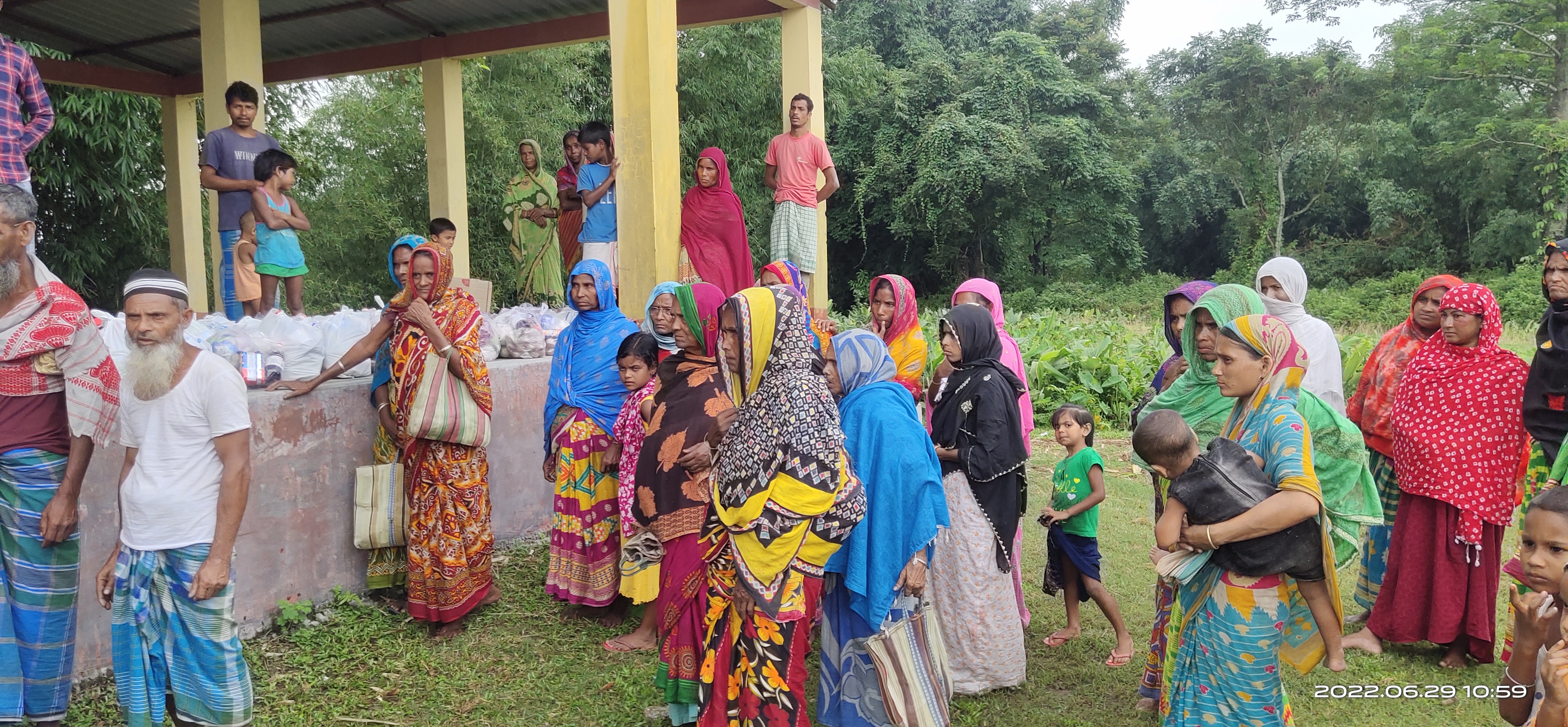 Flood relief distributed