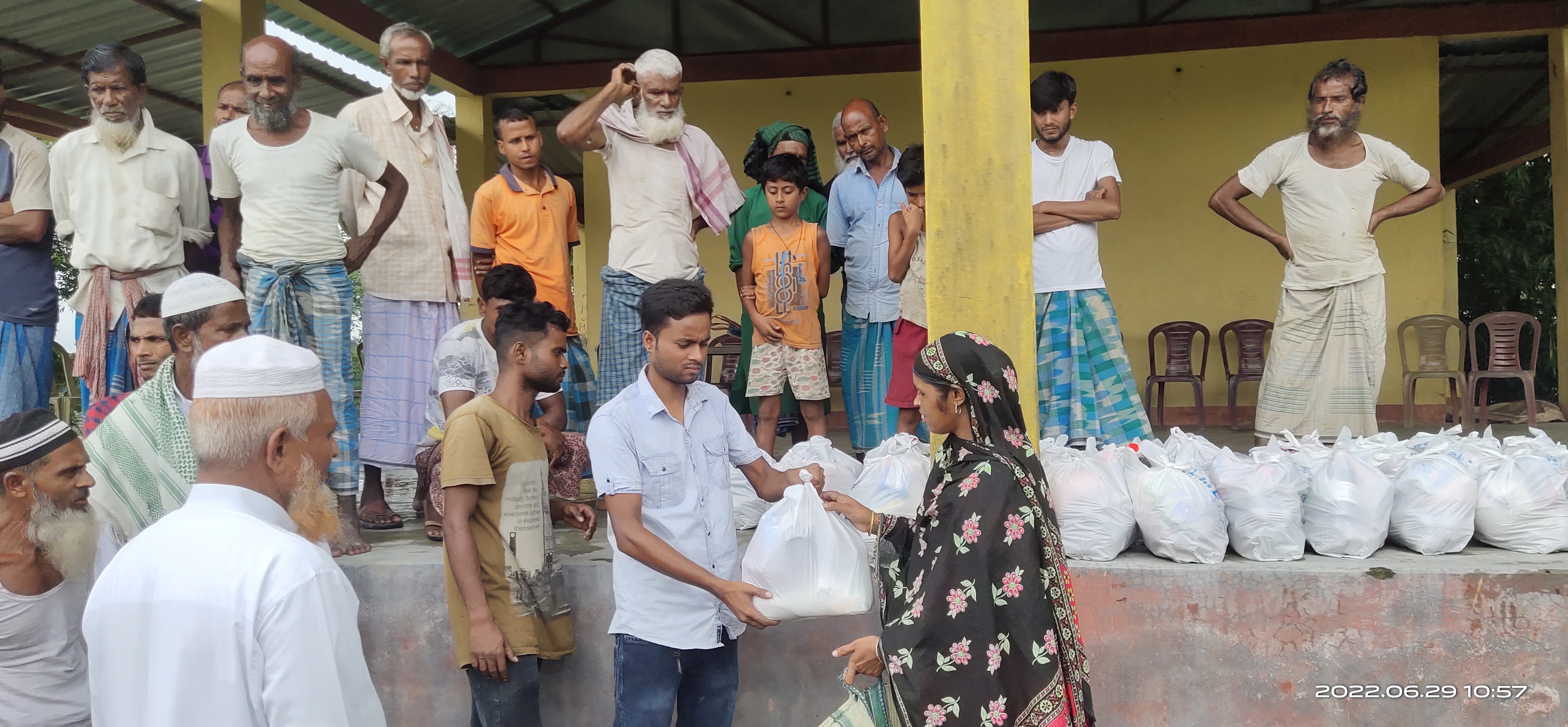 Flood relief distributed