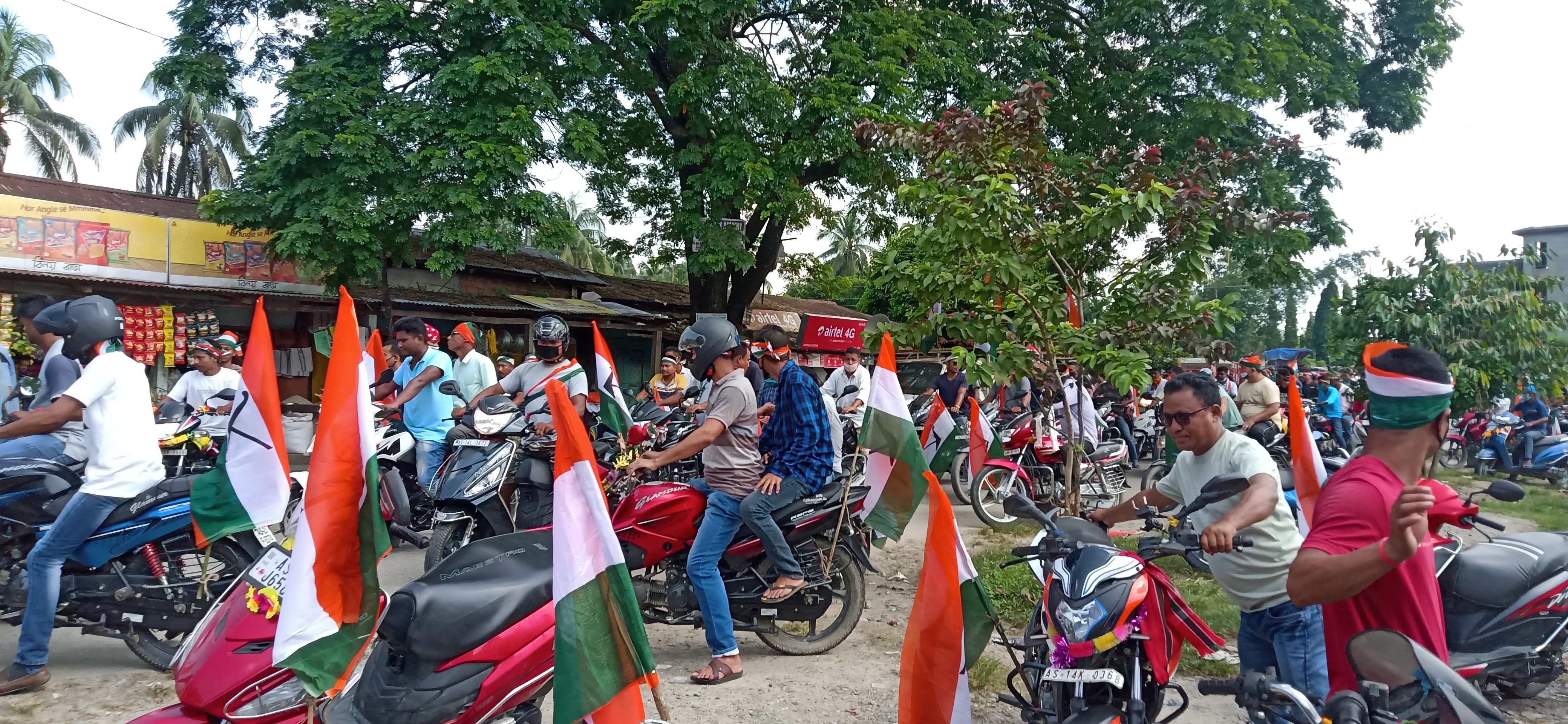 বি টি চিৰ দৰংগাজুলি পৰিষদীয় সমষ্টিত বি পি এফৰ বাইক ৰেলী