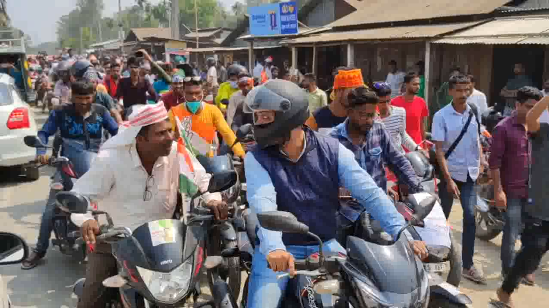 সৰুক্ষেত্ৰী সমষ্টিত কংগ্ৰেছৰ শক্তি প্ৰদৰ্শন