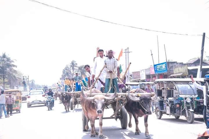 সৰুক্ষেত্ৰীত জাকিৰ হুছেইন সিকদাৰৰ ব্যতিক্ৰমী প্ৰচাৰ