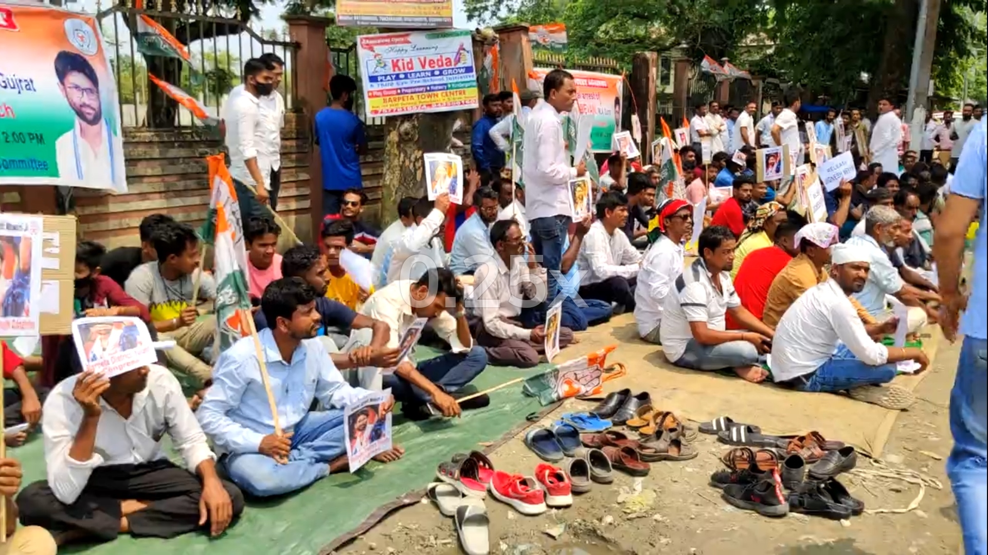 Barpeta District Congress protests over arrest of Jignesh Mevani