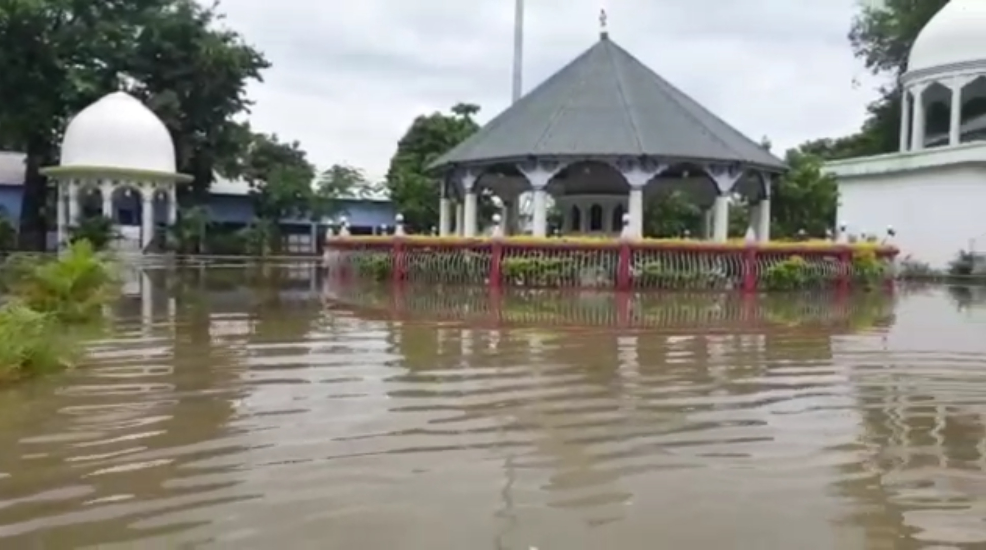 Krishnaguru Sevashram of Barpeta affected in flood