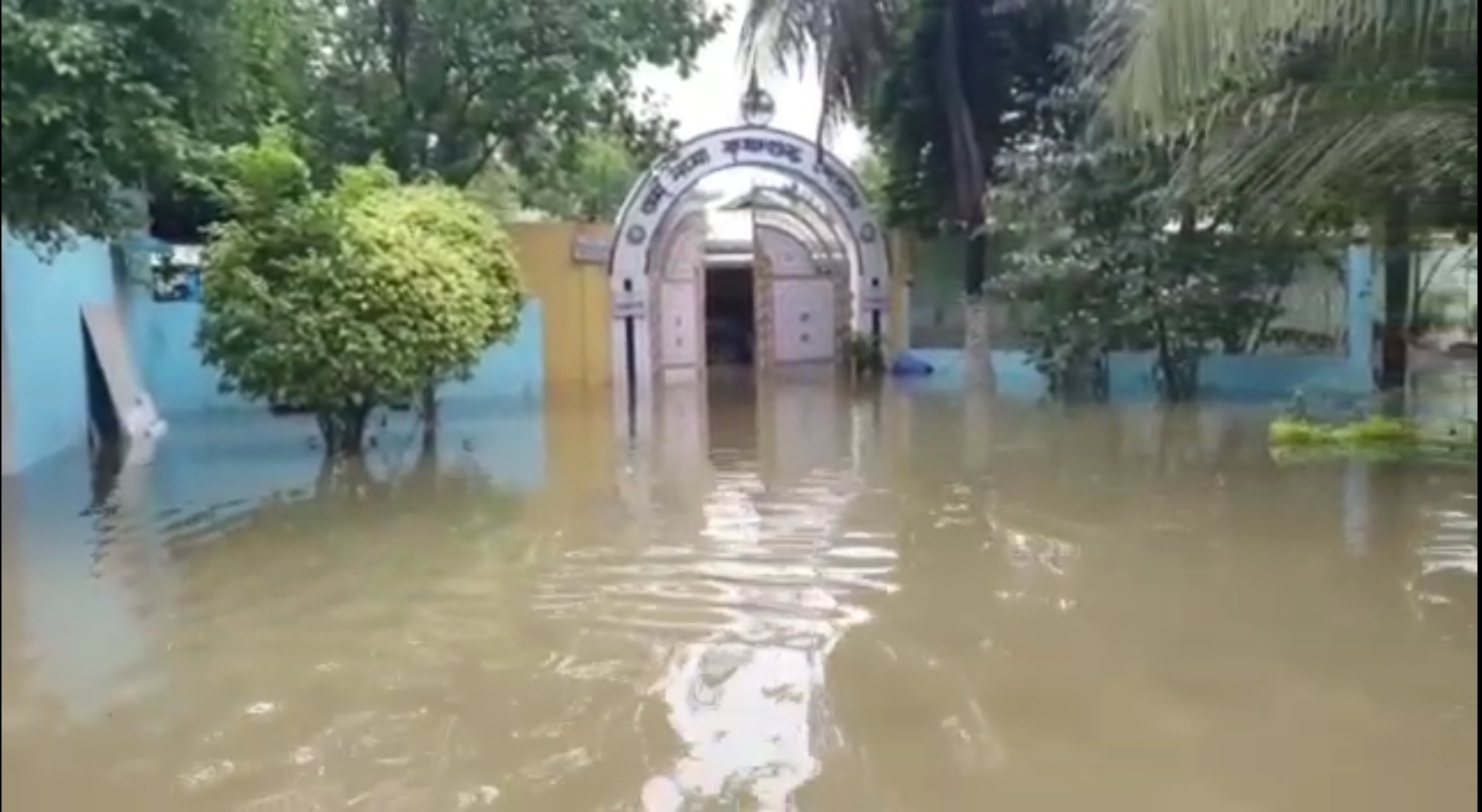 Krishnaguru Sevashram of Barpeta affected in flood