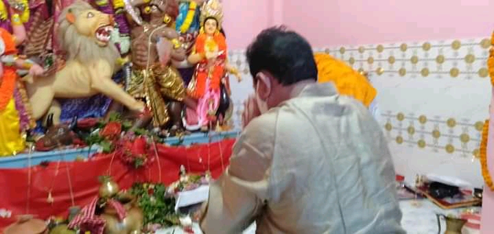 ranjit das at puja mondap borpetarode