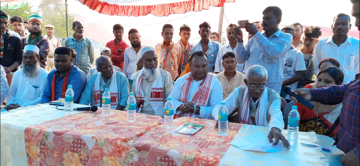 congress candidate sashi kanta dass election campaign in raha