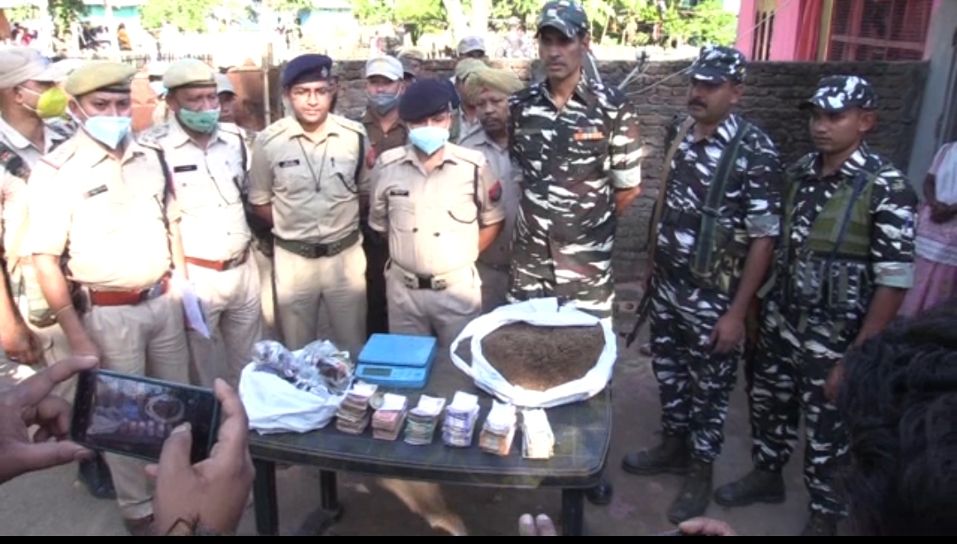 police seized ganja from an woman's home