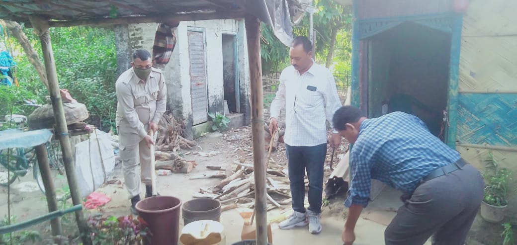 Illicit liquor destroyed at Biswanath