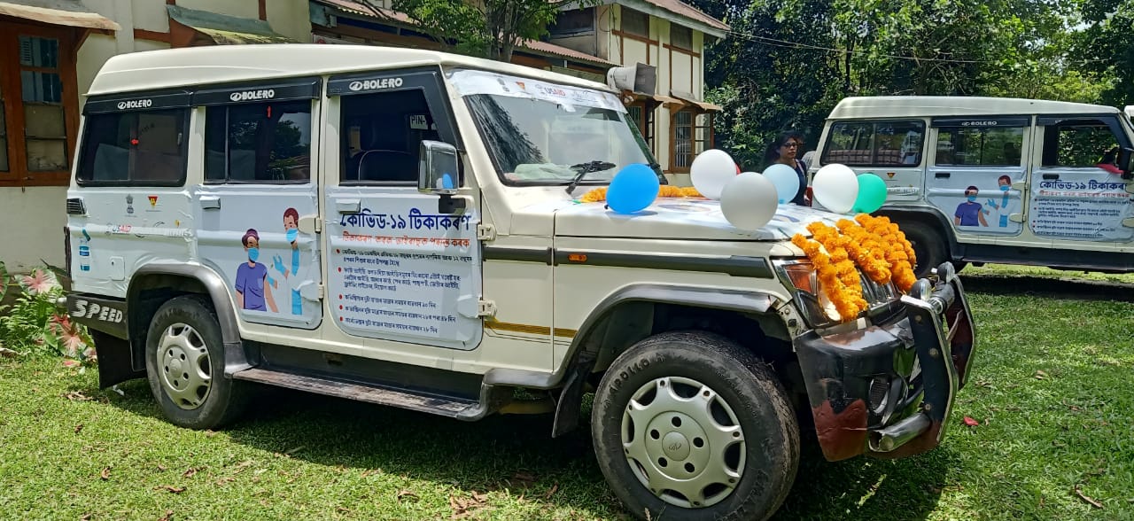 two immunization bolero pickup vans provided at bishwanath district