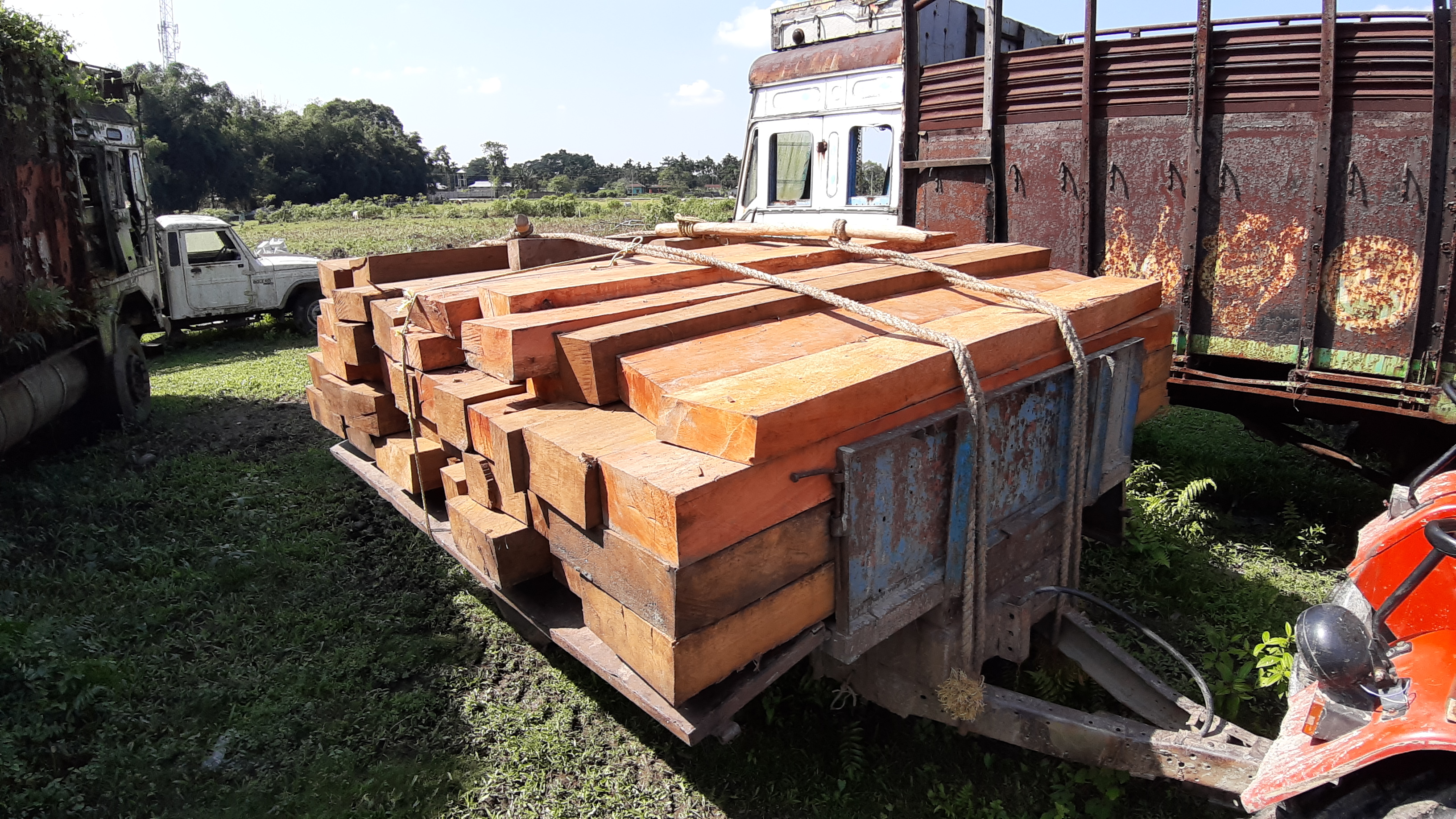 Chirang forest operation timber and sandgravel seized