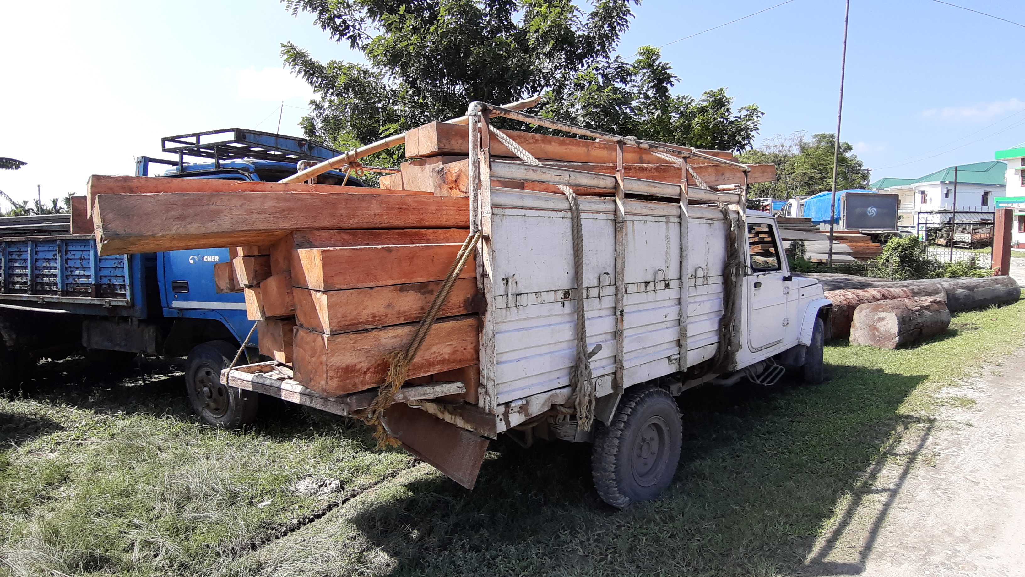 Chirang forest operation timber and sandgravel seized