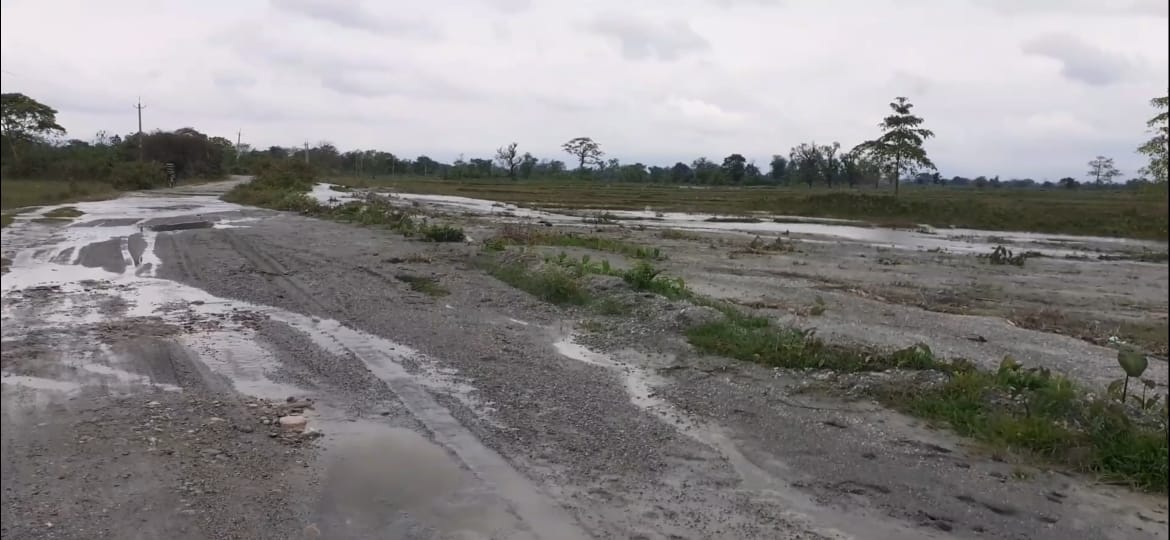 Chirang road in bad Condition