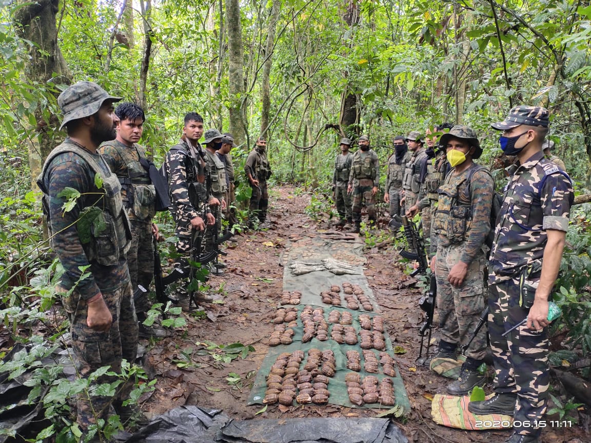 huge arms and ammunition recovered at Chirang