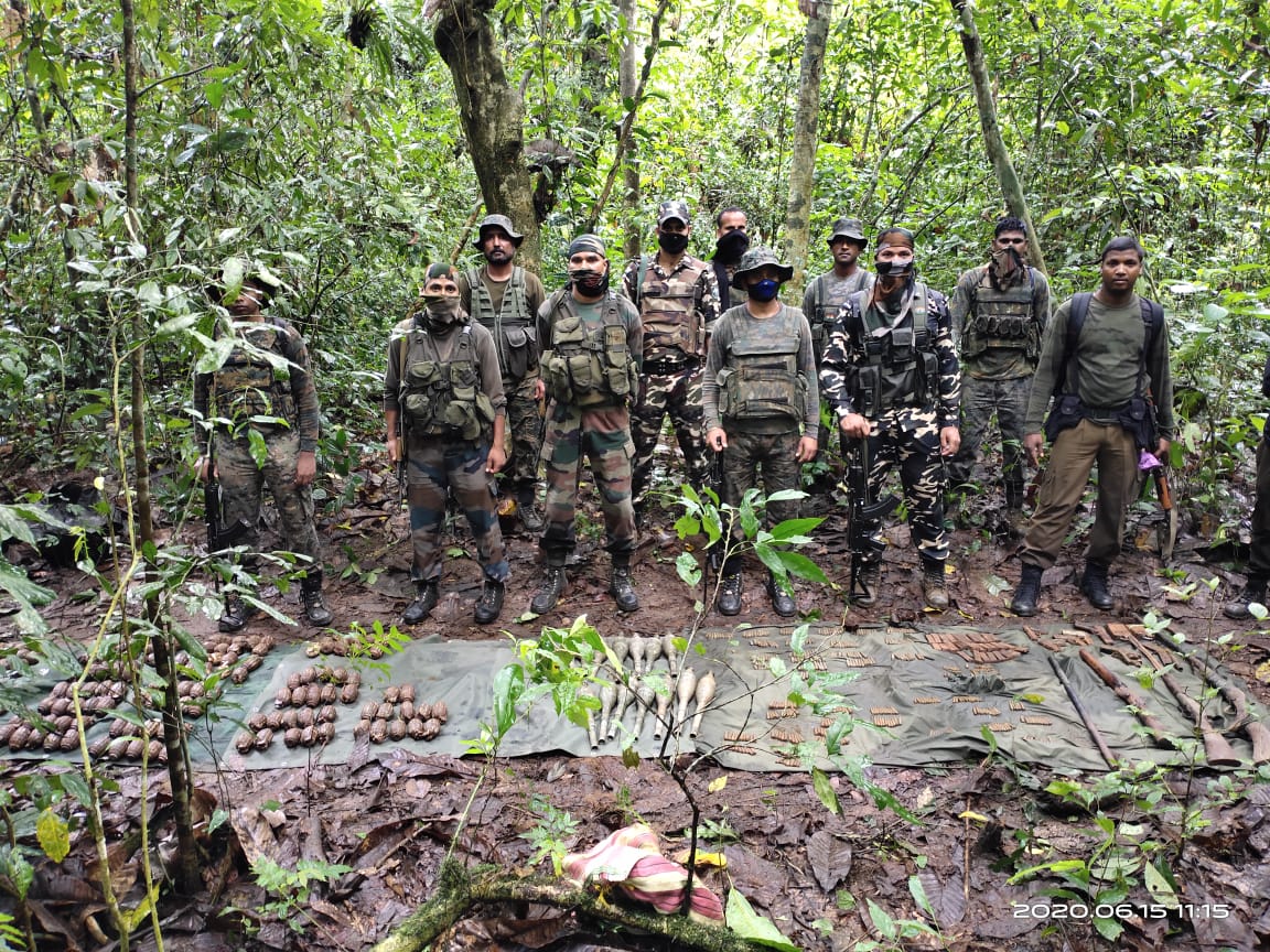 huge arms and ammunition recovered at Chirang