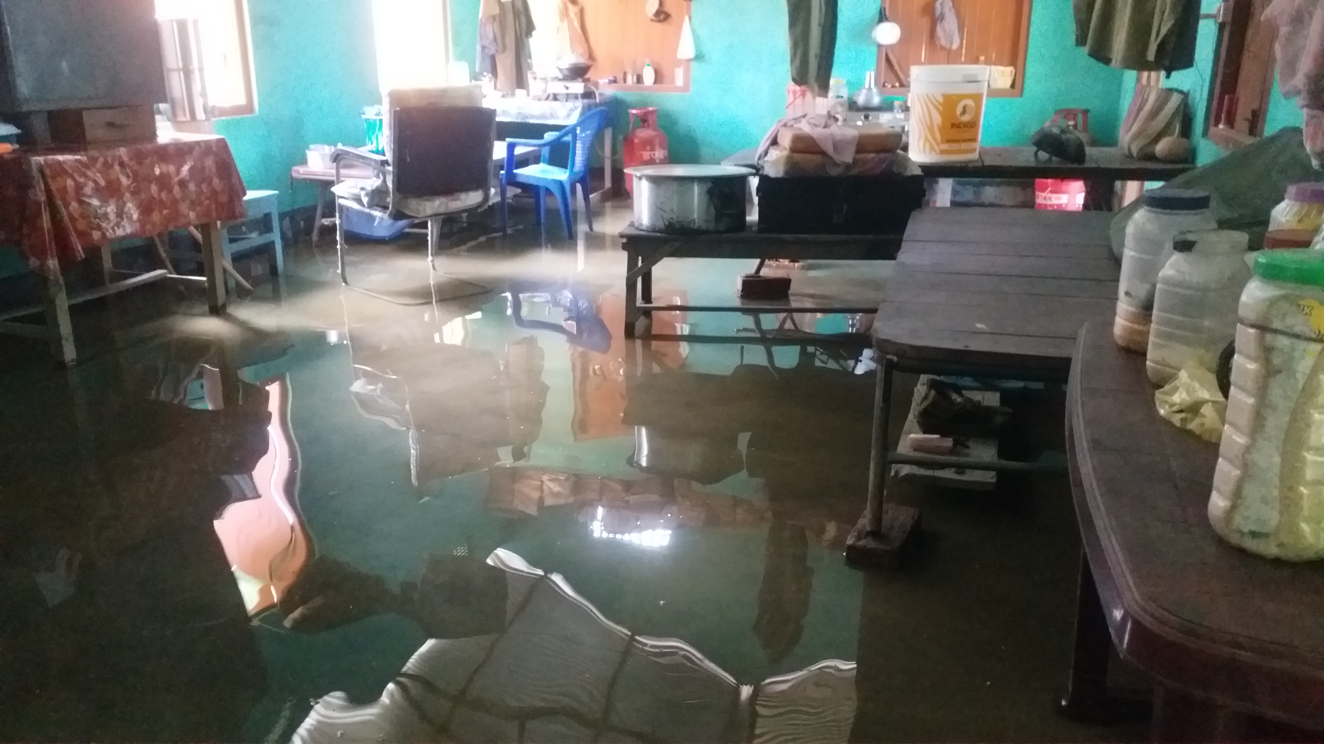 Bongaigaon Majer Alga river outpost in flood