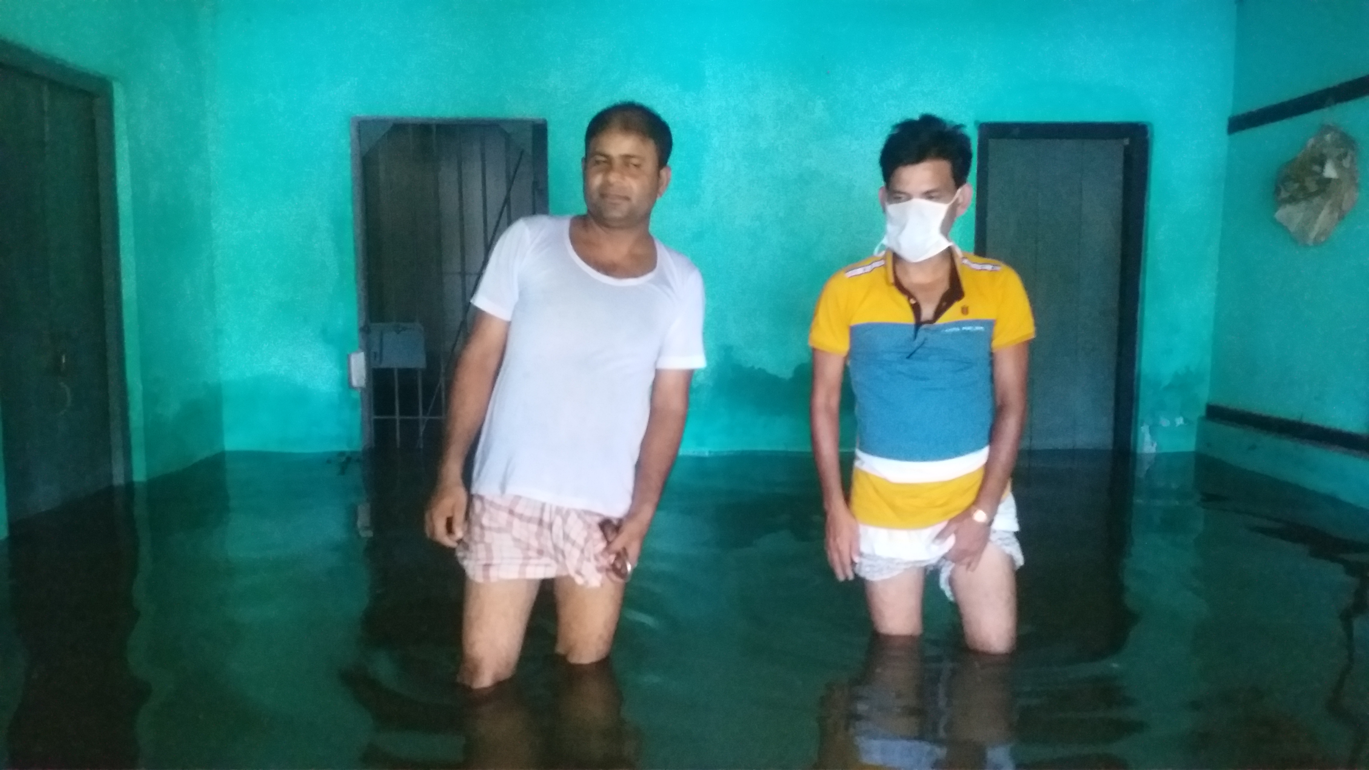 Bongaigaon Majer Alga river outpost in flood