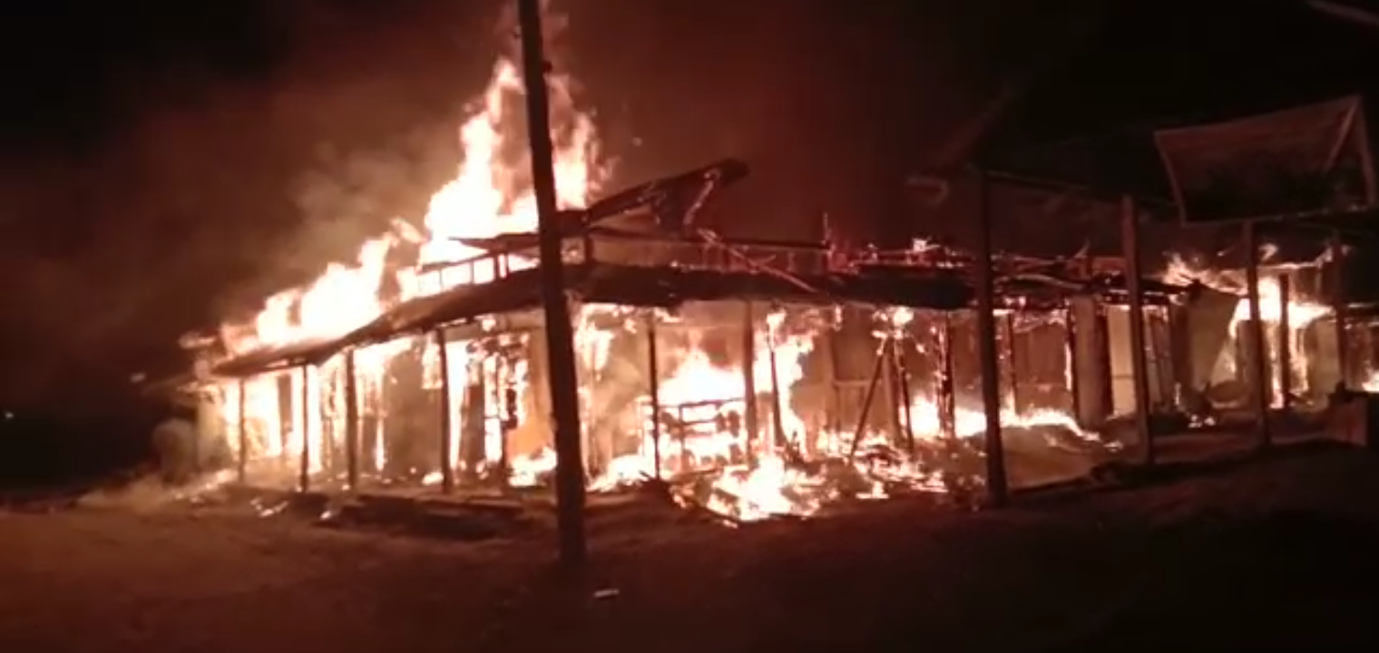 Chirang massive fire at Bijni Bishnupur Market