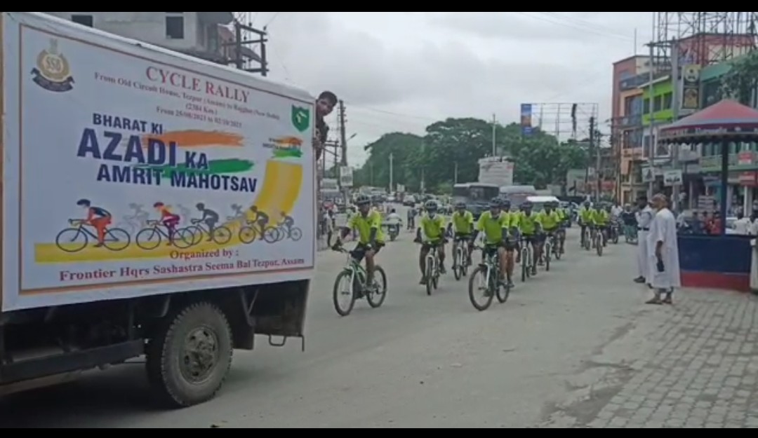 SSB Cycle Rally from Tezpur to Delhi