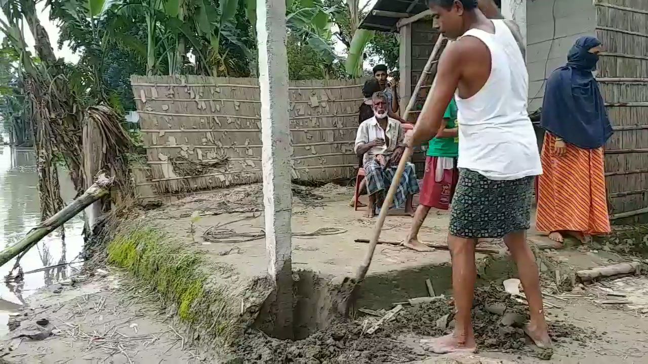 river bank erosion of dhubri