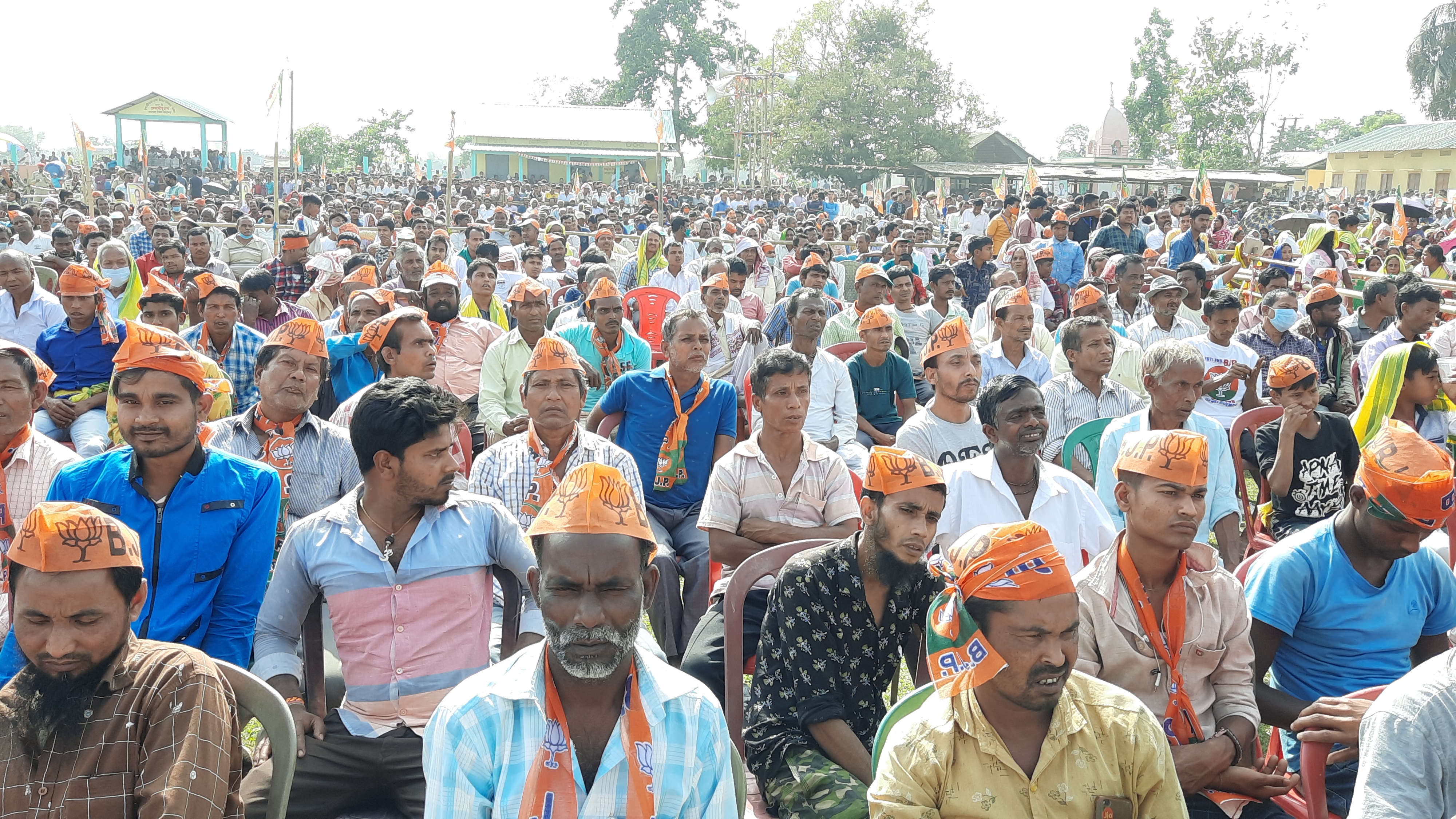 গোলকগঞ্জত কেন্দ্ৰীয় মন্ত্ৰী নীতিন গাডকাৰীৰ নিৰ্বাচনী প্ৰচাৰ