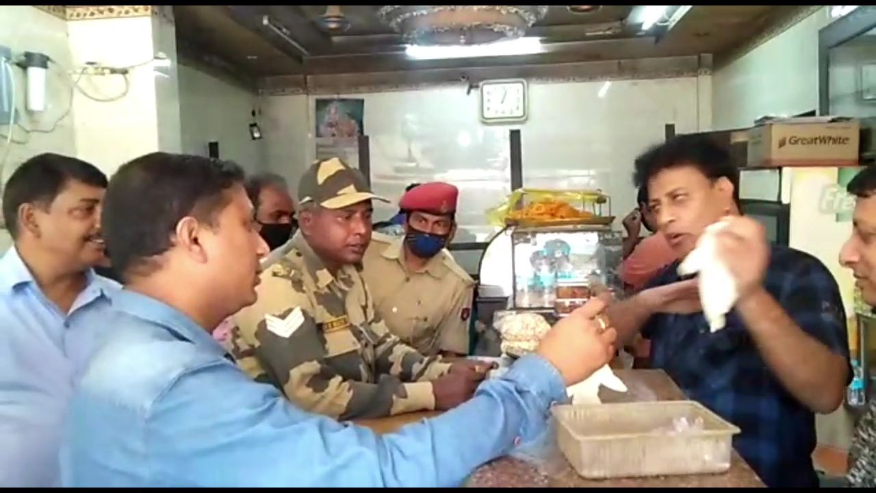 Food officer inspection at dhubri due to awarness covid 19 dhubri assam etv bharat news