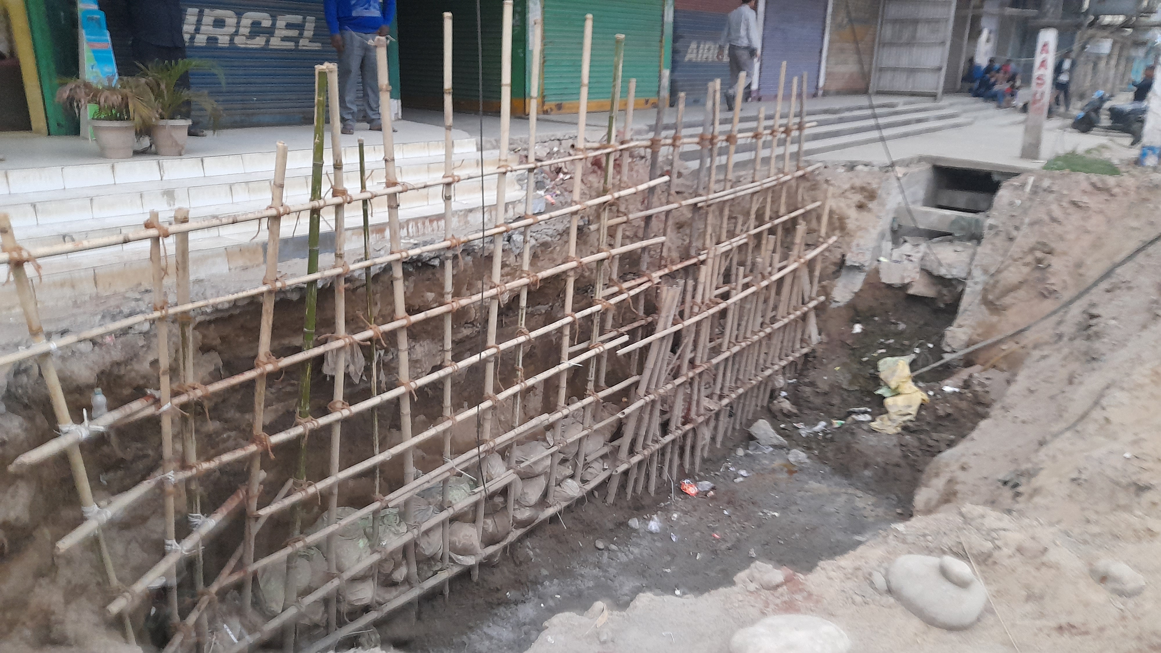 dhemaji drain construction