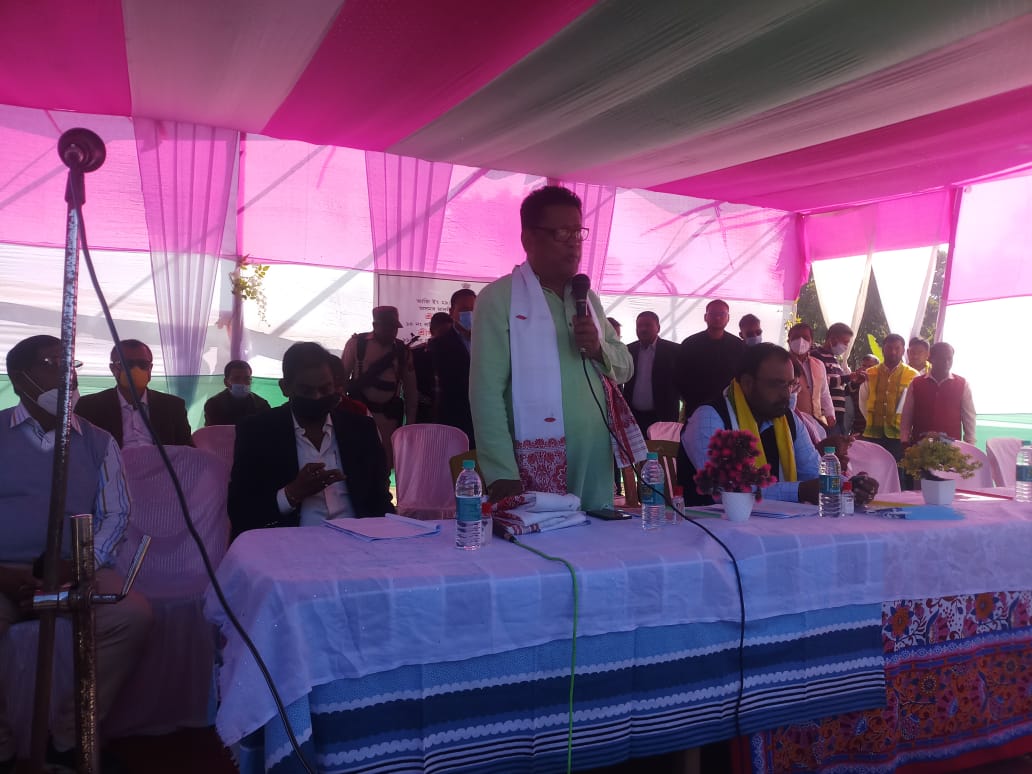 embankment inauguration In Dhemaji