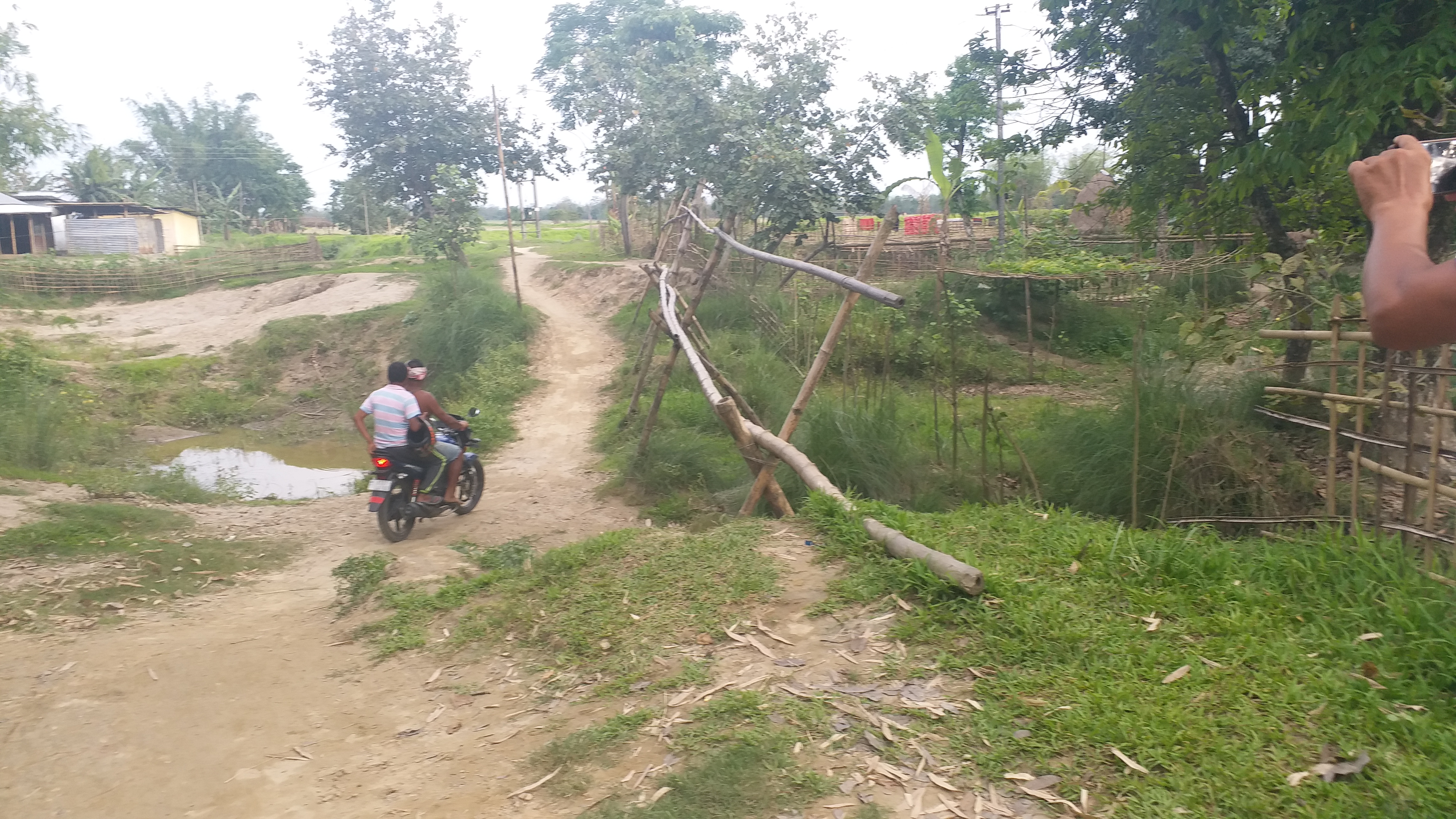 Bed road condition of Dhemaji Khonakrishnapur