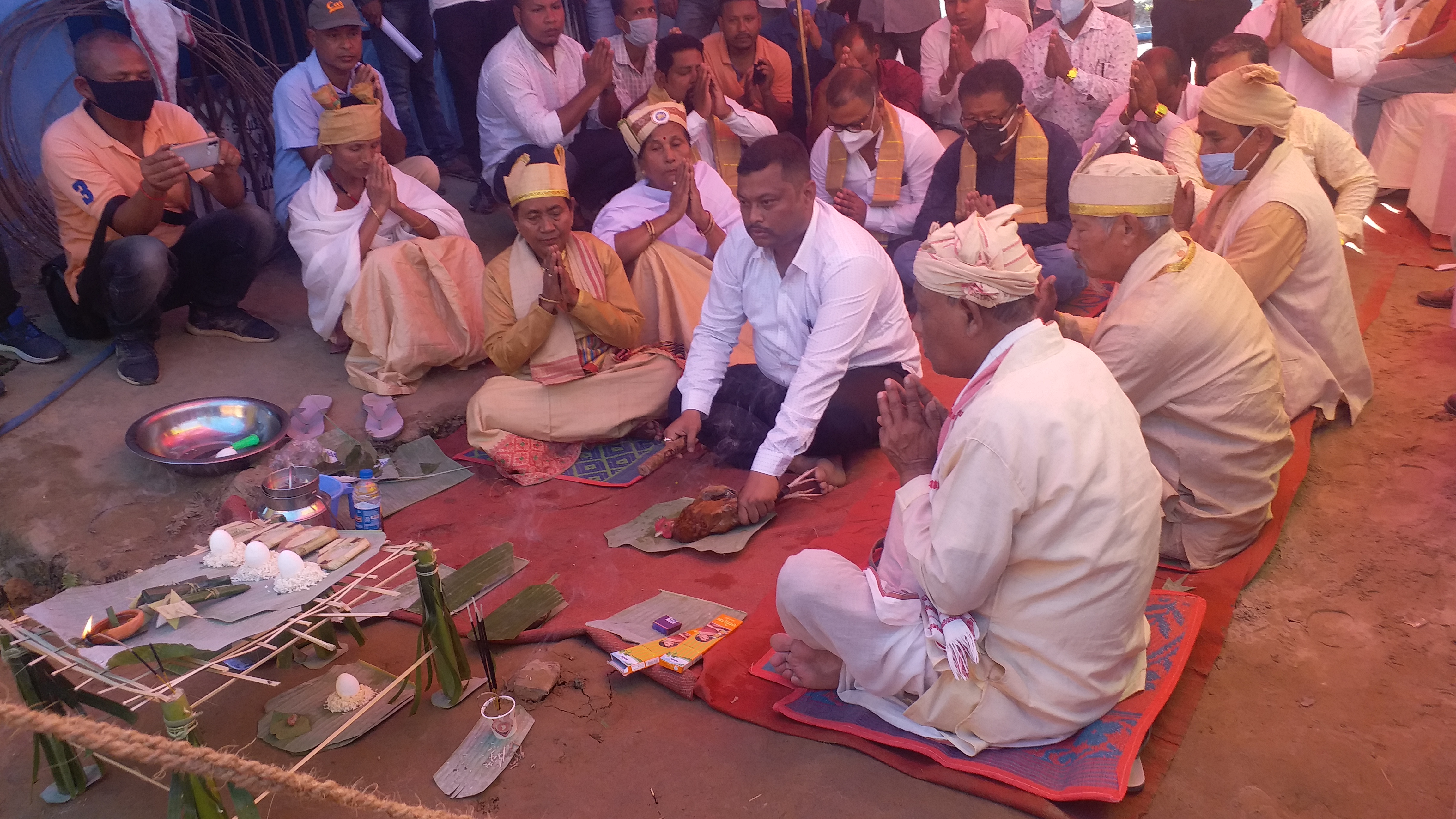 ধেমাজিত তাই সাংস্কৃতিক গৱেষণা কেন্দ্ৰৰ নিৰ্মাণকাৰ্যৰ শুভাৰম্ভণি