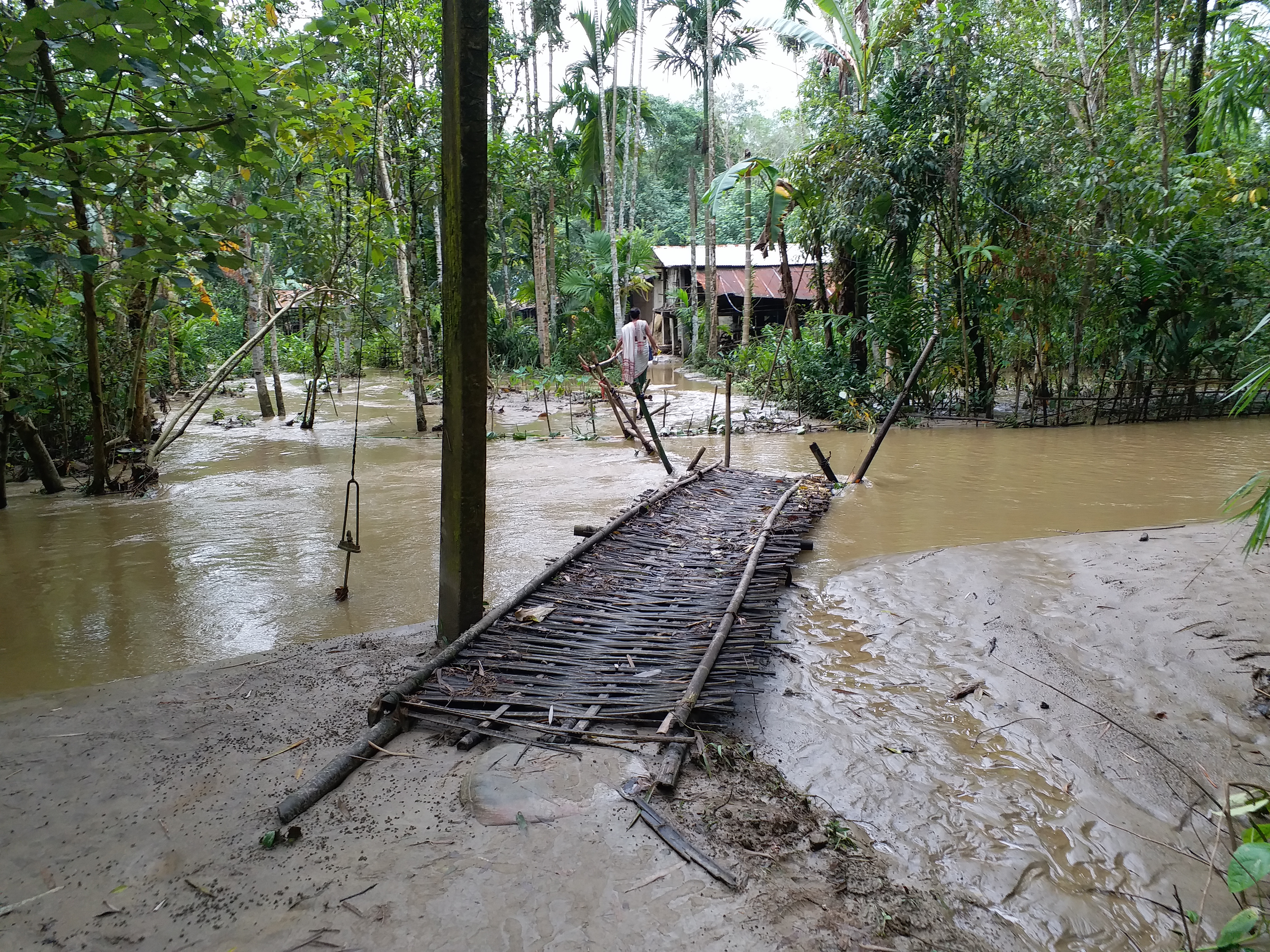 Flood situation continues in dhemaji