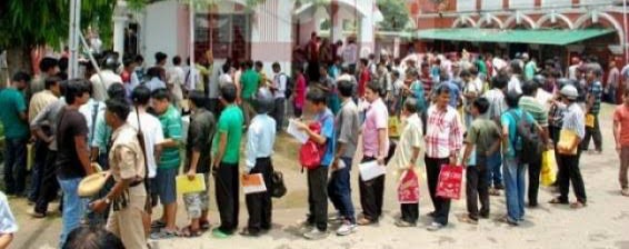 unemployment problems 12 lakh applicants for 26 thousand posts
