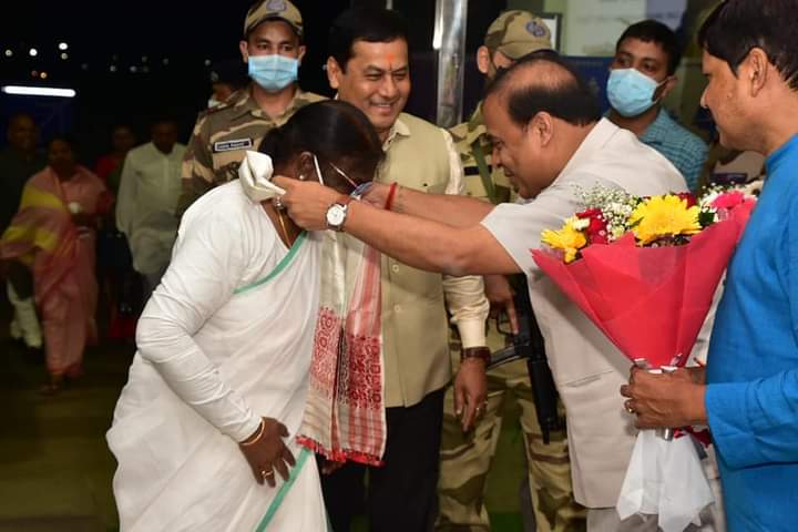 presidential candidate draupadi murmu present in guwahati