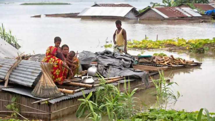 Flood devastated Assam