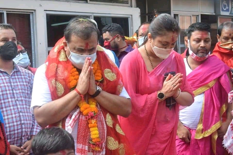 himanta biswa visit kamakhya due to nabami pooja