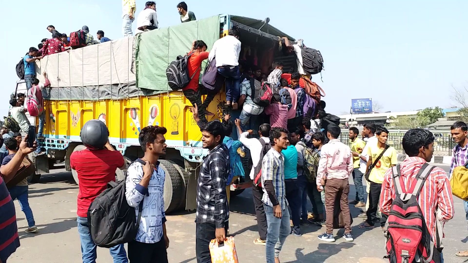 mass gathering of people in jalukbari