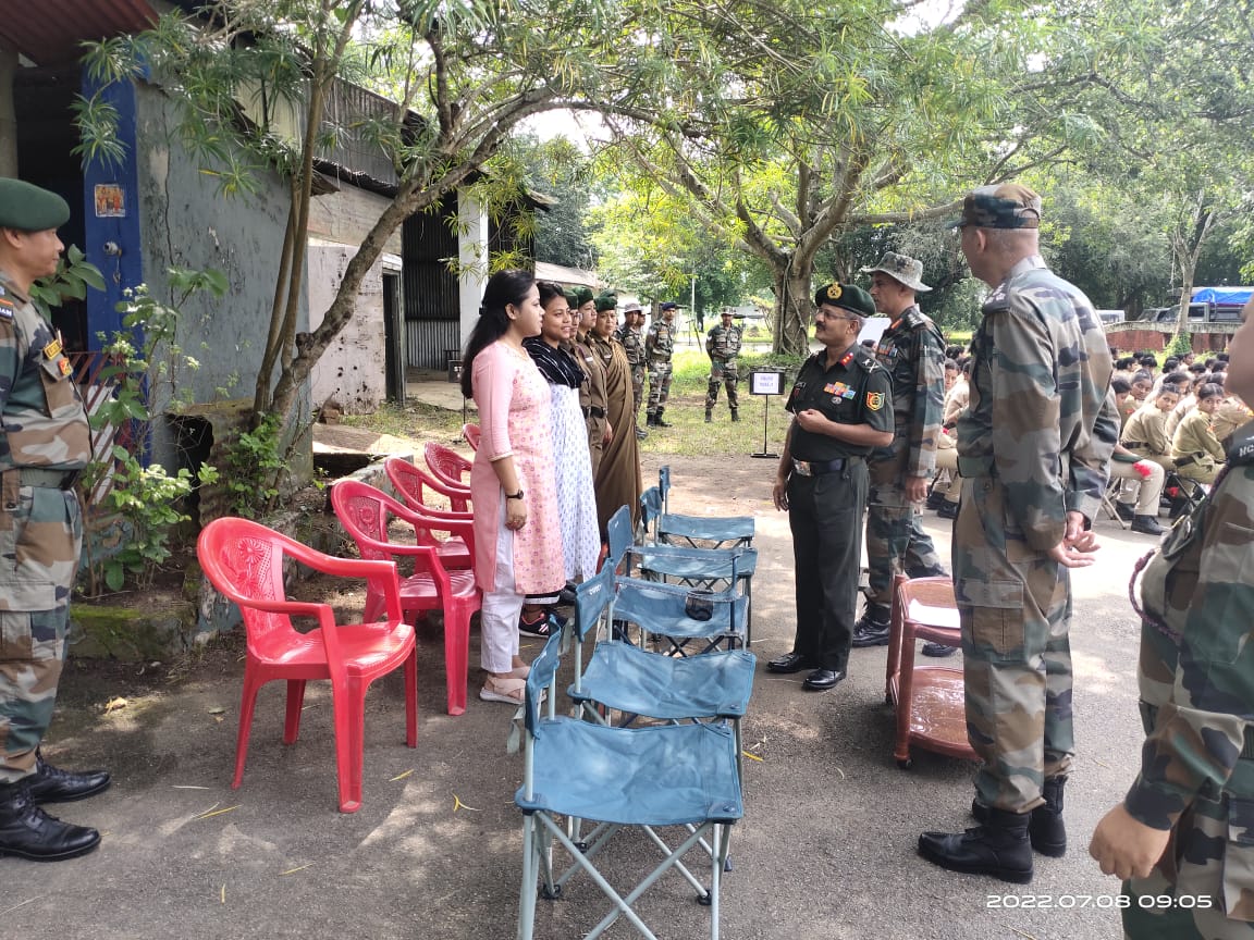 Assam NCC Girls Battalion Community Training Camp Inspection by general Bhaskar Kalita