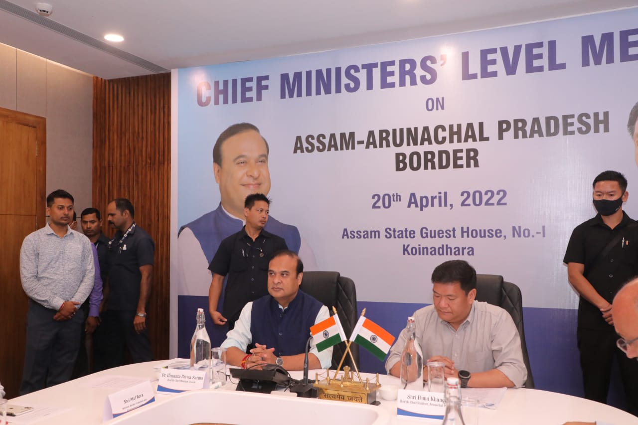 CM of Assam and Arunachal meet over border dispute in Guwahati