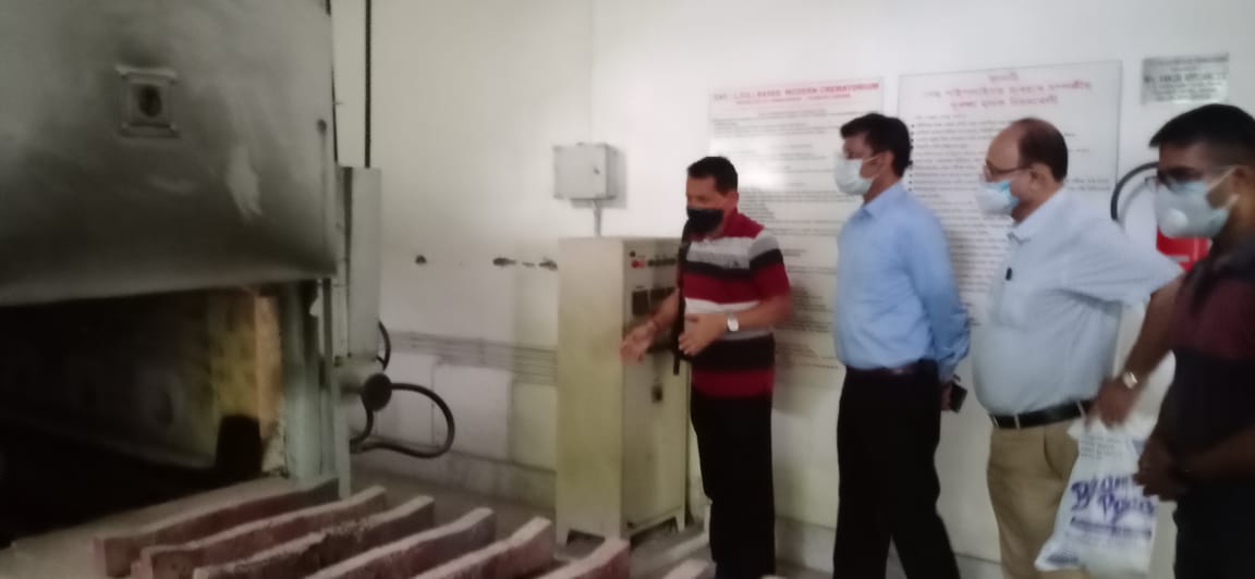 Gas operated cremation chamber in Nabagraha