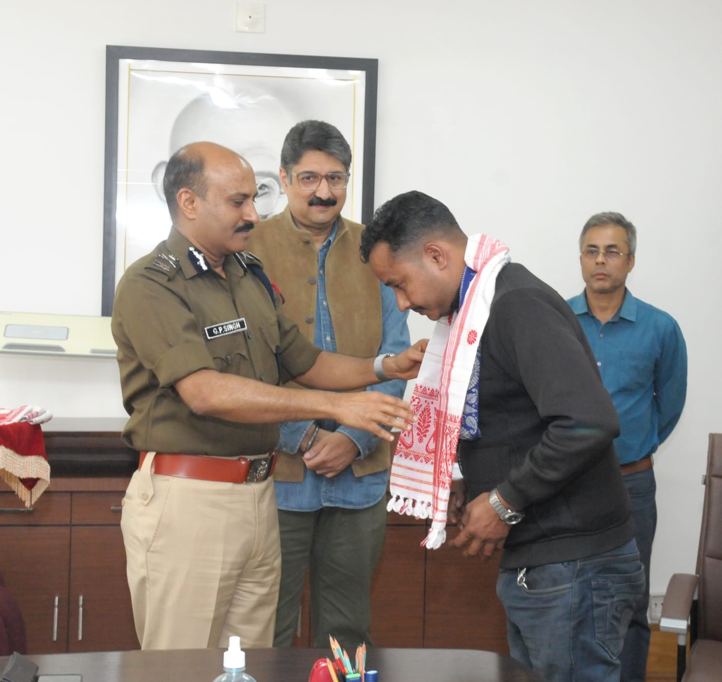 Assam DGP Felicitates Youth