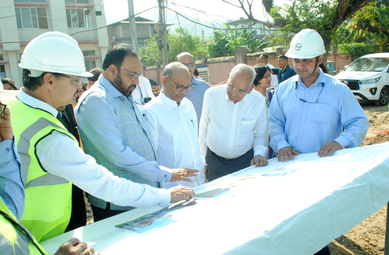 Investor Radhakrishnan Damani visited construction of 2nd medical college in Guwahati