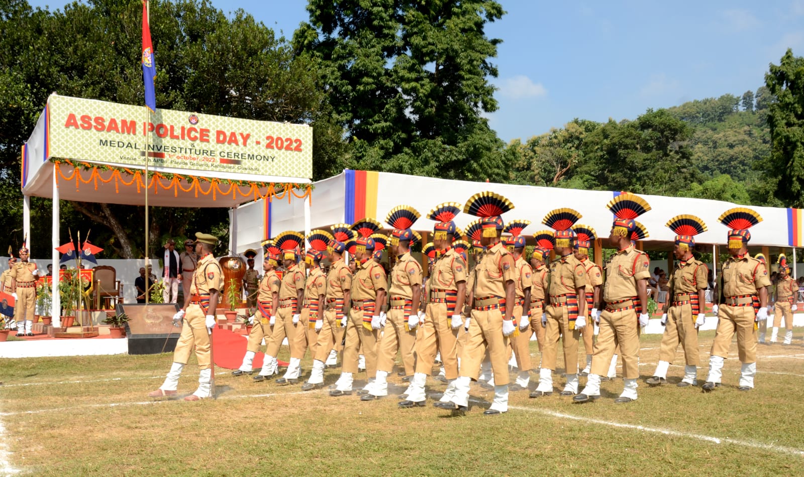 Assam police day celebration at Kahilipara