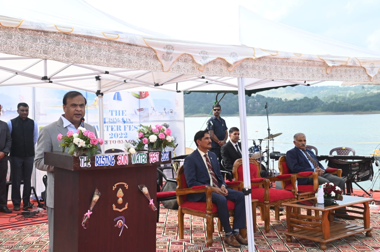 CM_Himanta_Biswa_Sarma attend Rising Sun Water Fest at Umiam lake in Meghalaya