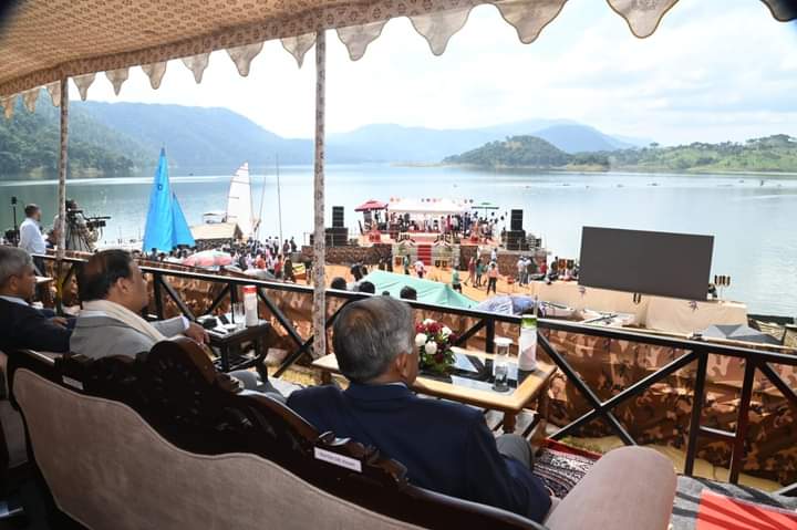 CM_Himanta_Biswa_Sarma attend Rising Sun Water Fest at Umiam lake in Meghalaya