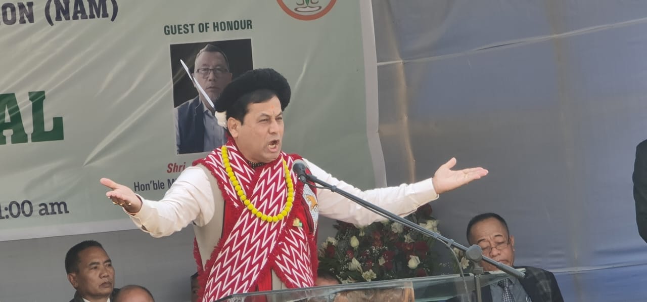 union minister Sarbananda Sonowal in Nagaland