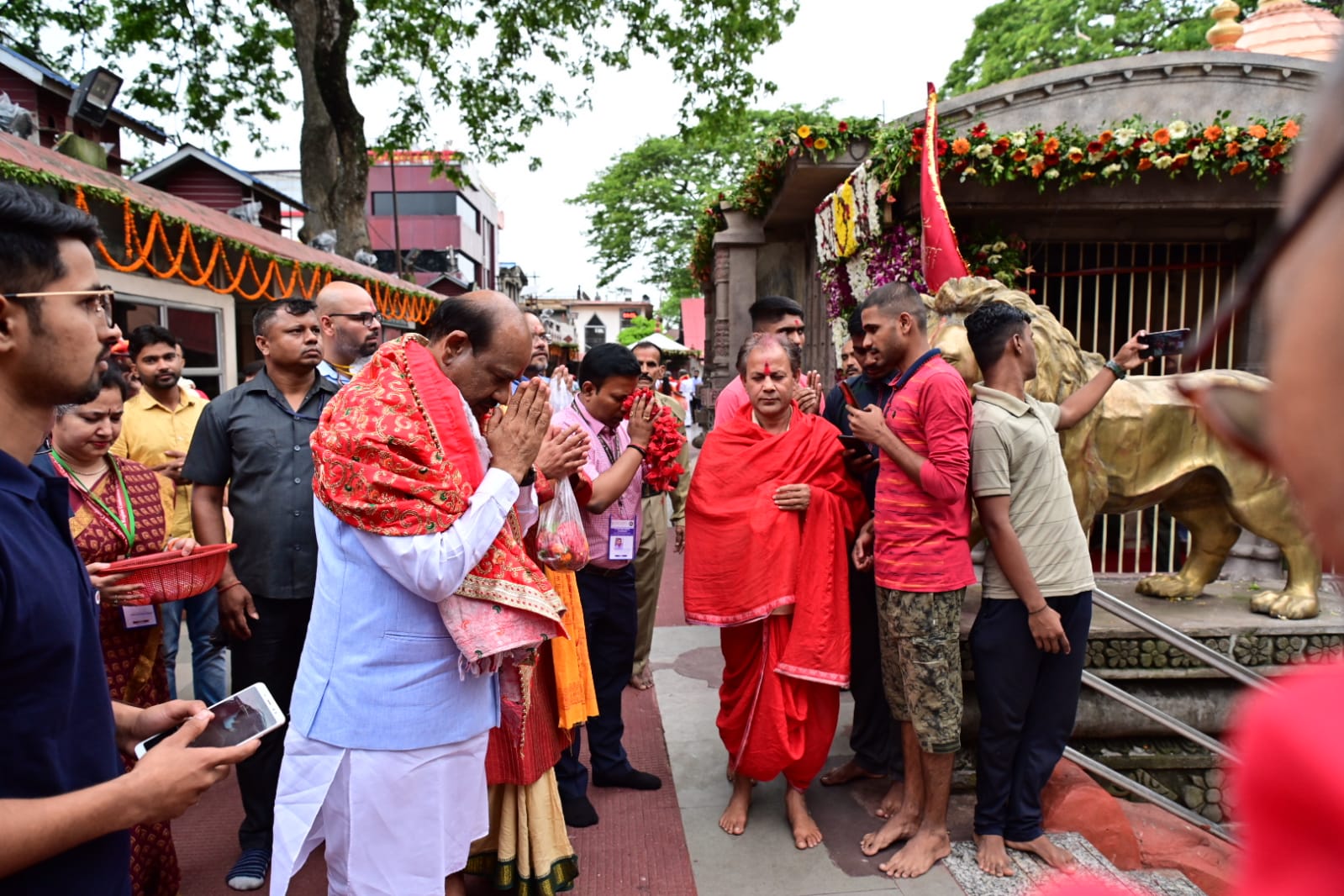 Lok Sabha Speaker visit Kamakhya temple in Guwahati