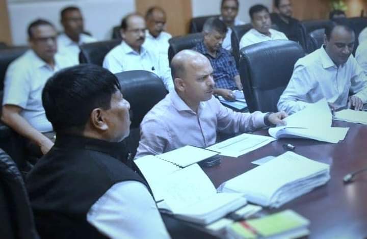 Agriculture Review meeting held in Janata bhawan